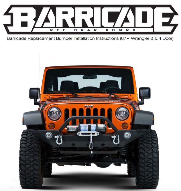 How to Install a Barricade Trail Force HD Front Bumper on your 2007