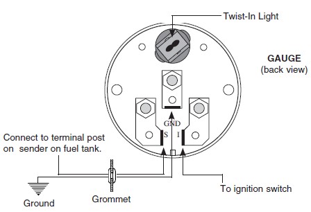 How to Install Auto Meter Voltmeter Gauge - Electrical ... auto meter gauges wiring diagram 