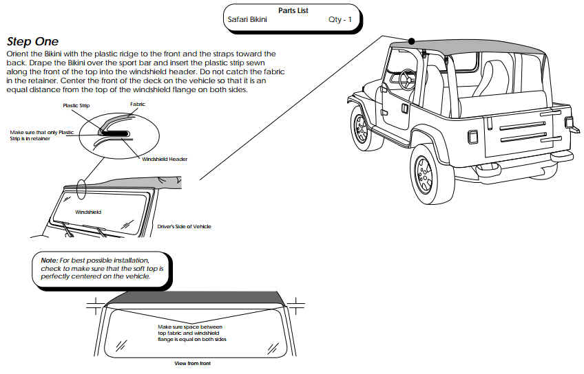 How to Install a Bestop Safari Bikini Top on your 1997-2002 Jeep Wrangler TJ  | ExtremeTerrain