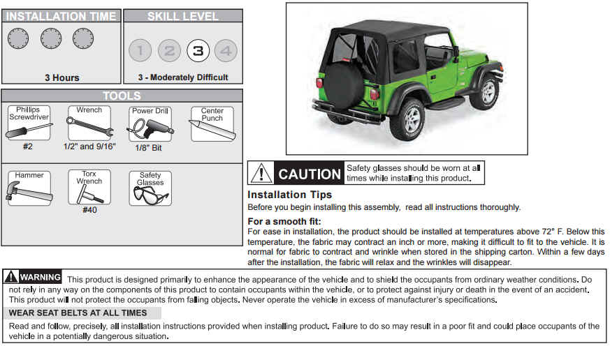 How to Install a Bestop Supertop Soft Top on your 1997-2006 Jeep Wrangler |  ExtremeTerrain