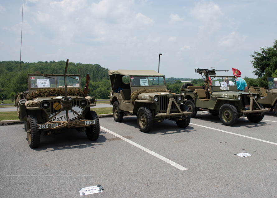 Group of Willys Jeeps