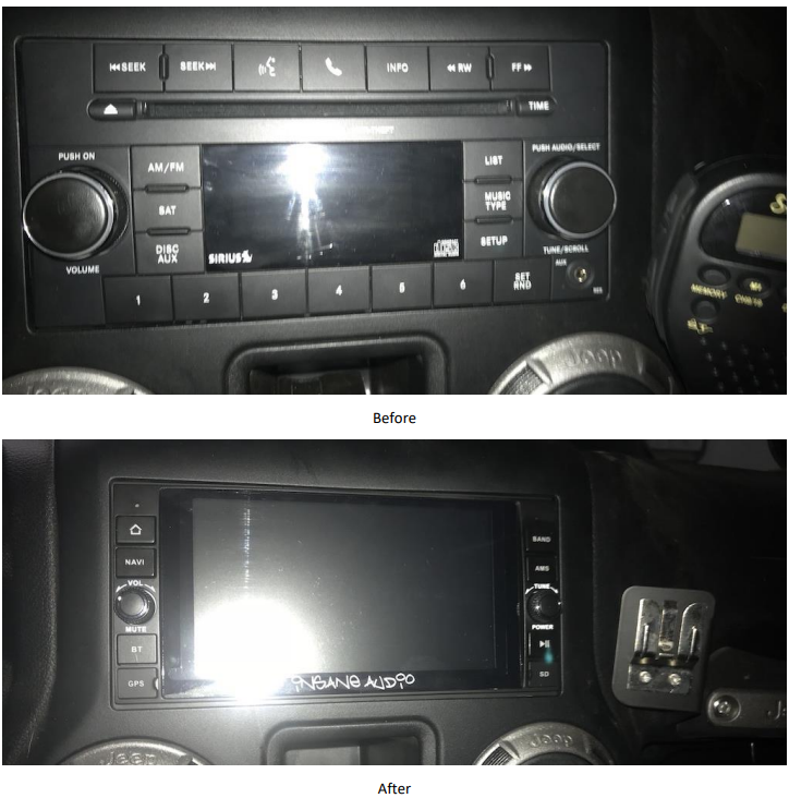 How to Install Insane Audio Navigation Head Unit (07-18 Wrangler JK) on  your Jeep Wrangler | ExtremeTerrain