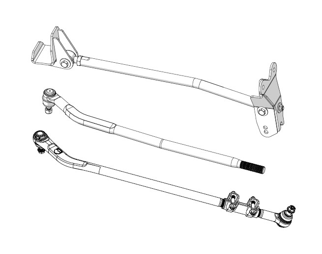 Teraflex 1600448 Drag Link Flip Kit 