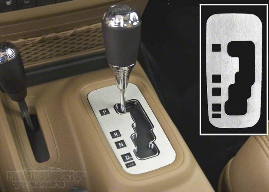 Brushed Billet Aluminum Shifter Plate 2012-2014 JK