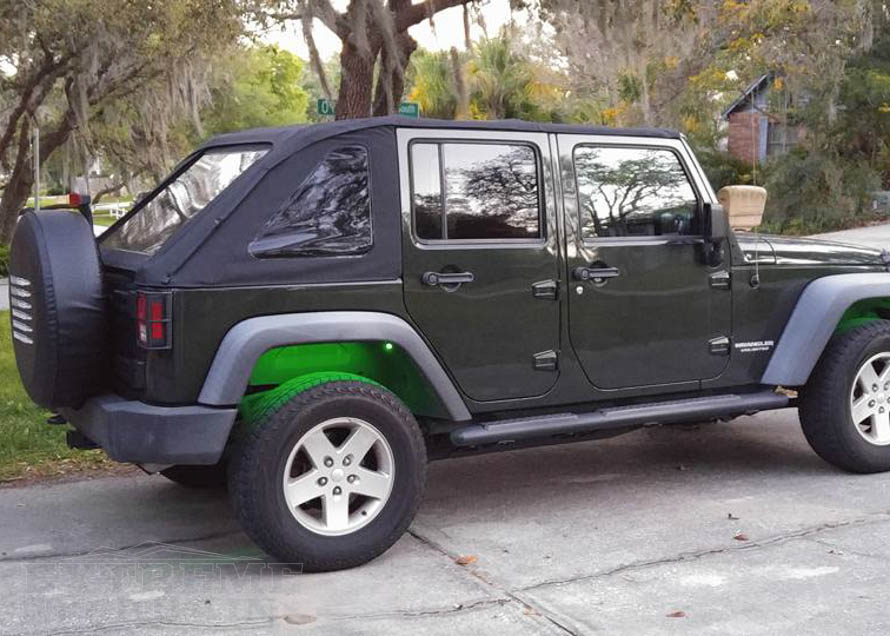 2007-2017 JK Wrangler with a Frameless Soft Top