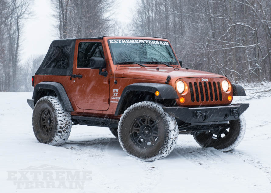 JK Wrangler in Snow